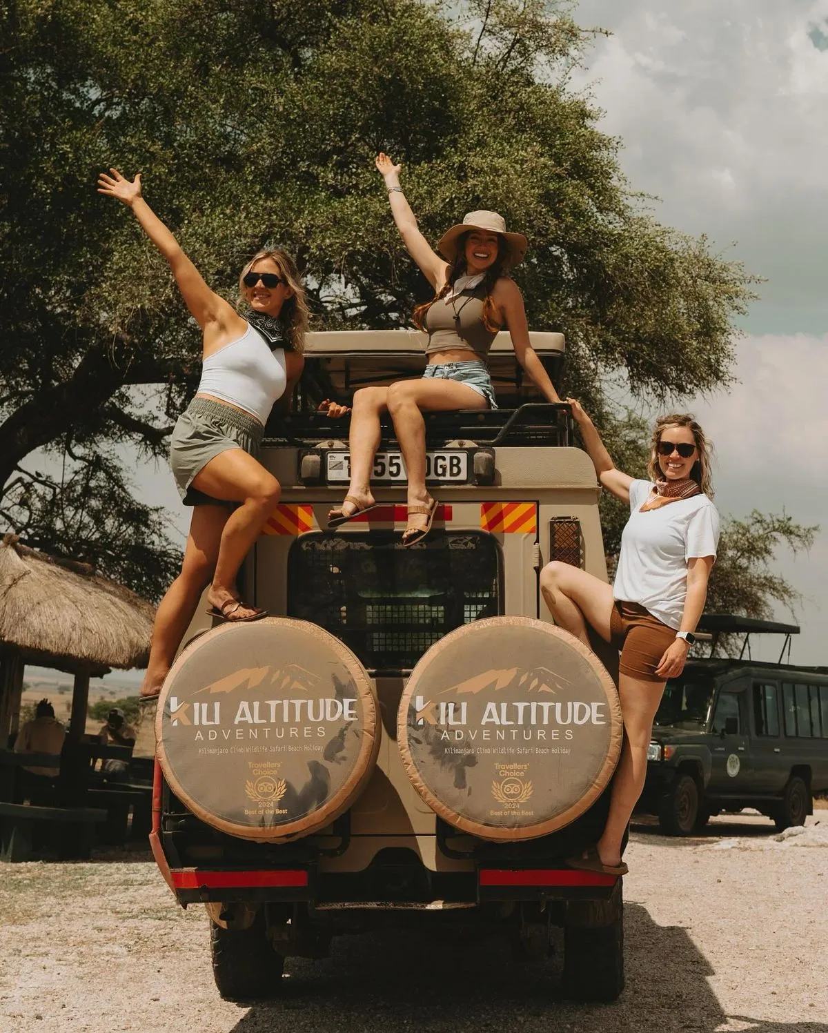 Happy travelers